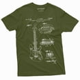 thumbnail image 6 of Guitar 1955 Patent art T-shirt Guitar Player music musician Guitarist Shirt (X-Large Grey), 6 of 7