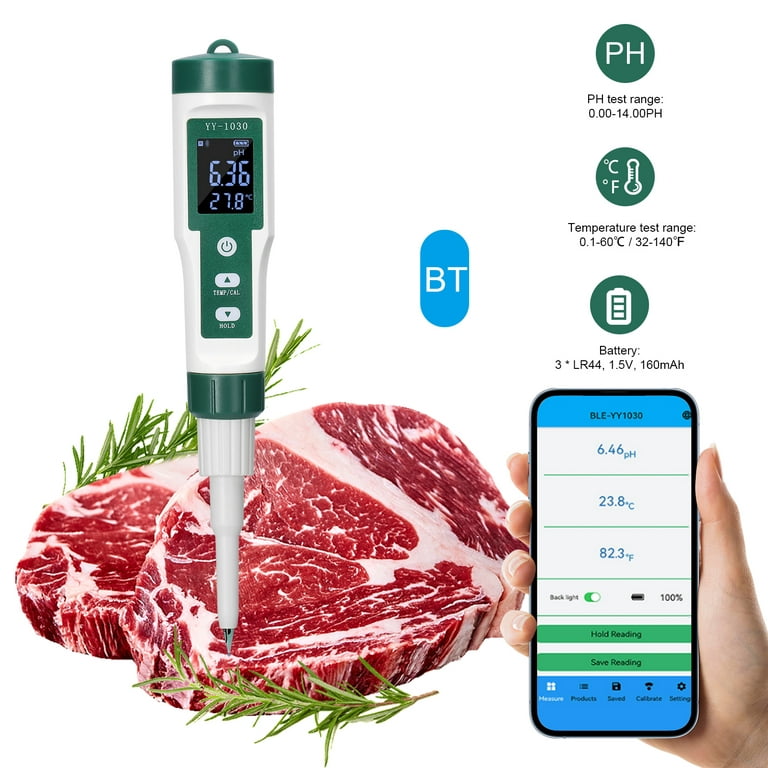 YY-1030 Food PH Meter Thermometer Electrode PH Measuring Instrumen