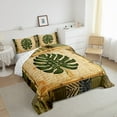 thumbnail image 4 of Feelyou Tropic Palm Leaves Bedding Comforter Set, Vintage Western Plant Twin Comforter Sets, Teens Kids Boys Girls Reversible Bedding Set, Microfiber Bedroom Decor, 2 Pieces, 4 of 9