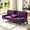 Purple01, variant on Gewnee 65.35"Faux Leather Futon Sofa Bed,Loveseat Sofa Couch with Adjustable Backrest,Cup Holders and Storage Pocket,Small Space Sofa for Home,Black