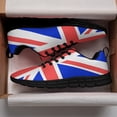 thumbnail image 3 of Union Jack Flag Shoes for Men Women Running Sneakers Breathable Casual Sport Tennis Shoes Black Size 7, 3 of 5