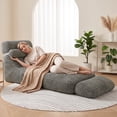 thumbnail image 6 of ANPOO 82" Single Corduroy Convertible Sleeper Sofa - Folding, Pillow Included, Back Support, Side Pocket, Zippers, Handles and Straps, Portable for Living Room & Bedroom, Light Gray, 6 of 9