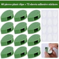thumbnail image 5 of 60 piezas de clips de fijación de pared para plantas trepadoras con 60 piezas de pegatinas adhesivas acrílicas, clips de fijación invisibles para enredaderas de pared, gancho autoadhesivo P, 5 of 5