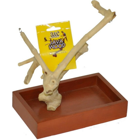 XSmall Java Wood Table Top Play Stand 8" x 5" x 11" AE500XS