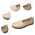 thumbnail image 6 of Women's Slip On Flat Wide Width Loafers Comfortable Low Top Flat Tennis Shoes Breathable Non Slip Work Shoes White Size 10, 6 of 7