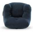 thumbnail image 6 of Bean Bag Chair, Adult Bean Bag Chair for Living Room, Big Beanbag Chair, Comfy Stuffed Beanbag Chair for Adults with Filling (Teddy Fabric in Dark Blue), 6 of 18