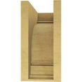 thumbnail image 4 of 8"W x 16"D x 16"H Classic Warren Rough Cedar Woodgrain TimberThane Corbel, Primed Tan, 4 of 6