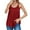 Y-Red, variant on UYISJ Summer Tank Tops for Women Spaghetti Strap Pleated front Solid Color Flowy Camisoles Casual Loose Fit Tunic Shirts