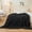 Black, variant on Fluffy Faux Rabbit Fur Bubble Blanket, Plush Shaggy Throw for Couch Sofa, Cozy Furry Light Purple Bed Blanket Adult Kids Girls, Aesthetic Fuzzy Throw for Bedroom Living Room, 60x90, Lavender