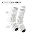 thumbnail image 3 of Athletic Socks Mexico-America Flag Sport Running Calf Socks Crew Socks for Men Women, 3 of 7