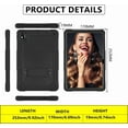 thumbnail image 4 of FIEWESEY for TCL TAB10 5G 9183W / for TCL TAB 10s 10.1" FHD Tablet Case Silicone Rubber Had Back Shell Kids Friendly Case Built in Stand Shoulder Strap for TCL TAB 10 5G TCL TAB 10s - Black+Black, 4 of 6