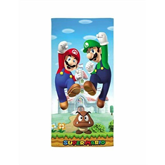 Super Mario & Luigi Beach Towel