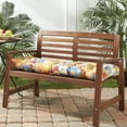 thumbnail image 4 of Greendale Home Fashions Aloha Red Floral 51 x 18 in. Outdoor Reversible Tufted Bench Cushion, 4 of 10