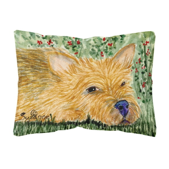 Dog Portrait/Landscape Painting Fabric Decorative Pillow