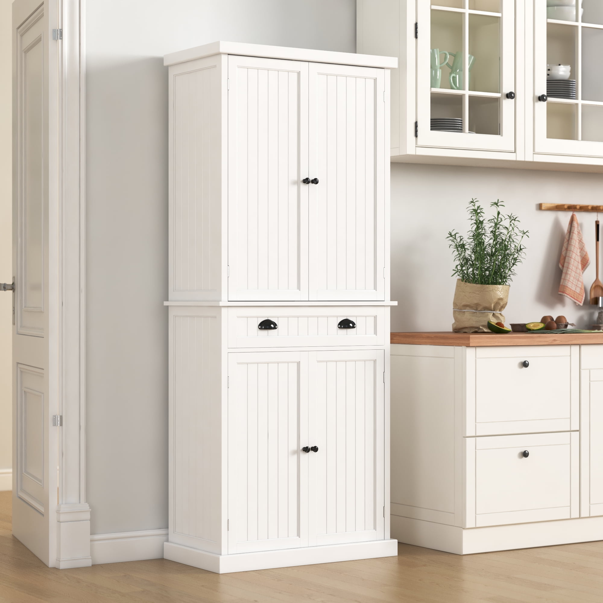 Yusong 72'' Tall Kitchen Pantry Farmhouse Storage with