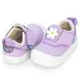 thumbnail image 2 of JAN & JUL Girls' Easy-On Toddler Shoes, Lightweight for First Walkers (Purple Daisy, Size 5 Toddler), 2 of 9