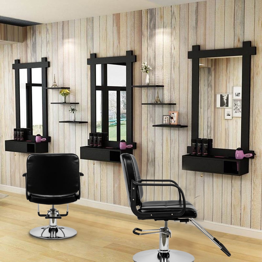 Lowestbest Adjustable Barber Chair, Leather Sponge Beauty Salon Chair, Hairdressing Chair Hair Salon Hydraulic Barber Chair for Home, Office, Barbers Shop, Black Lowestbest Adjustable Barber Chair, Leather Sponge Beauty Salon Chair, Hairdressing Chair Hair Salon Hydraulic Barber Chair for Home, Office, Barbers Shop, Black