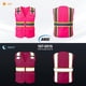 thumbnail image 4 of Chaleco de seguridad HSHCH compatible con ANSI rosa con bolsillos M, 4 of 6