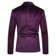 thumbnail image 4 of Pimfylm Mens Blazers Fashion Open Front Mens Blazer Jackets Purple 2XL, 4 of 4