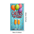 thumbnail image 3 of Golden Cheers 90 Years Celebration Backdrop Banner Party Decorations with Balloons and Champagne Glasses for Anniversary Party Milestone Celebration Birthday Party Photography Props, 3 of 8