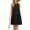 Black, variant on Fiophy 100% Linen Dress Halter Neck Sleeveless Summer Casual Ruffle Midi Beach Dresses, Black,L