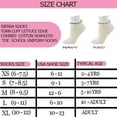 thumbnail image 5 of Sierra Socks Big Girls' Seamless Toe Ripple Lettuce edge Cotton Socks, 5 of 6