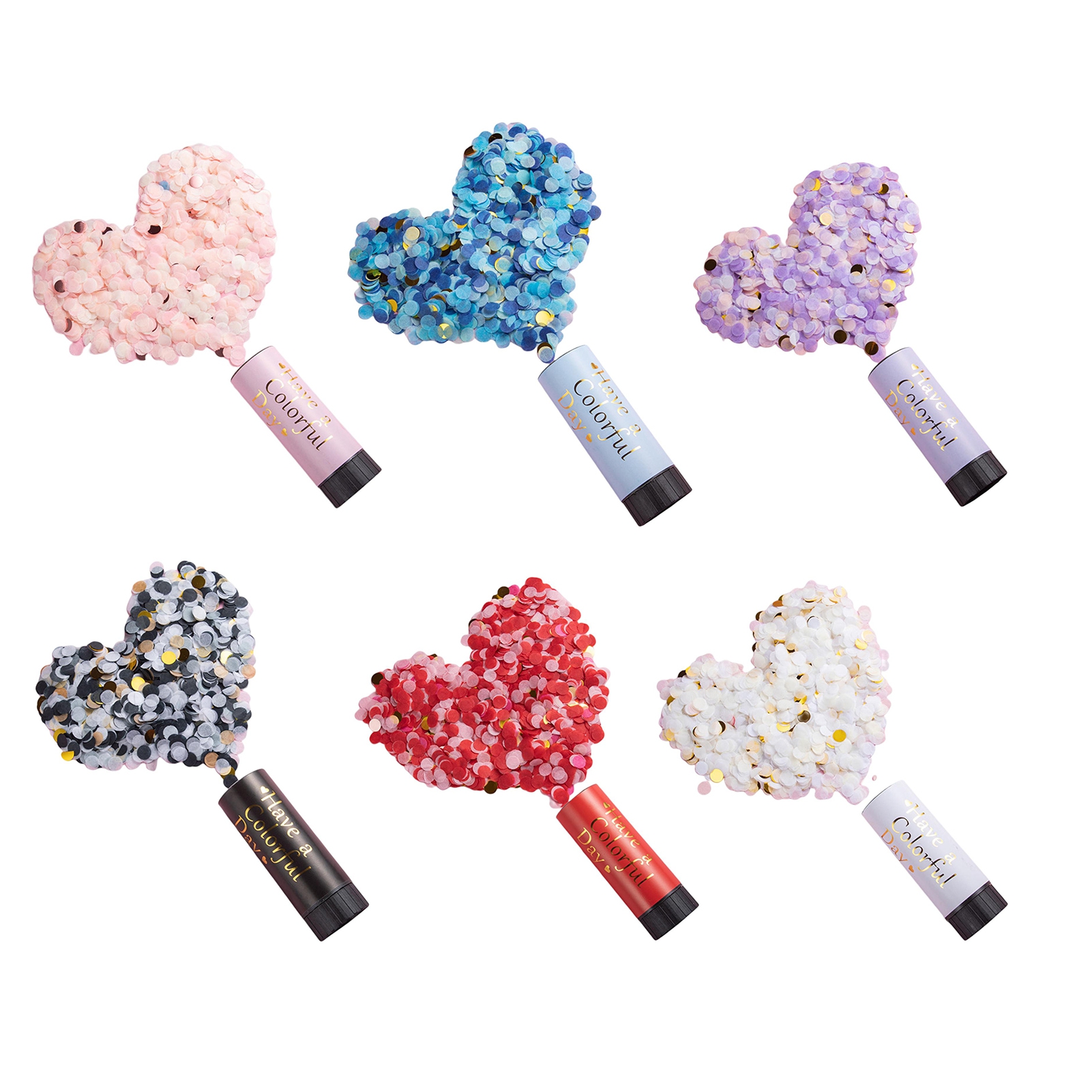 nbuaila Mini Handheld Small Salute Confetti Tubes, Wedding Birthday