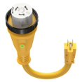 thumbnail image 1 of Kohree 50 Amp to 15 Amp 110V RV Adapter Plug, 15 Amp Male to 50 Amp Female RV Power Adapter Cord 12", RV Dogbone Electrical Adapter with Twist Lock Plug & LED Indicator, 1 of 7