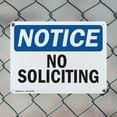 thumbnail image 5 of (2 Pack) No Soliciting OSHA Notice Sign 24 Inch X 18 Inch Indoor / Outdoor Rust-Free Aluminum Metal Signs for Workplace, Workshop, and Construction Site, Made in the USA, 5 of 8