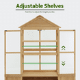 thumbnail image 5 of MCombo Cold Frame Greenhouse, 3 tier Wooden Greenhouse Cabinet with Adjustable Shelf, Garden Cold Frame Shed for Outdoor Indoor Use, 0847, 5 of 7