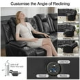 thumbnail image 5 of Othniel Power Reclining Sectional Couch with Bass Speaker,Wireless Charger,LED/Reading Light Gray, 5 of 9