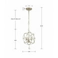 thumbnail image 6 of Crystorama Lighting - Three Light Mini Chandelier - Mini Chandelier - Solaris -, 6 of 13