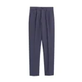 thumbnail image 3 of Pantalones de trabajo de sastrería social para hombres, pantalones de traje de oficina de negocios para hombre negros, pantalones ajustados rectos con tres botones, moda masculina china, 3 of 5
