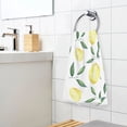 thumbnail image 5 of Summer Lemon and Leaves Cotton Face Towels Soft Hand Towel Absorbent Bathroom Towel for Kitchen Hotel Decoration, 5 of 7