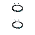 thumbnail image 4 of Sonducket Pulseras a juego de moda ajustable negro Rock exquisitas cuentas de oración accesorios de mujer para Yoga África turquesa Type1 NO1, 4 of 6