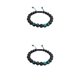 thumbnail image 2 of Pulseras a juego de moda Minnieouse negro mate rocas de para hombre cuentas de oración de energía accesorios de mujer regalos para hombres Type7 NO7, 2 of 6