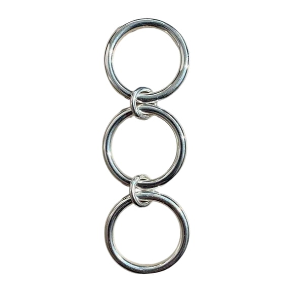 Gieenan Classical Stacking Rings Adornment Elegant Triple Circle Rings For Women Korean Style Fashion Jewelry Alloy Material