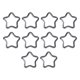 thumbnail image 5 of Clip de Llavero mosquetón Zulema con forma de estrella de cinco puntas 10 piezas glaseado plateado, 5 of 8