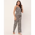 thumbnail image 3 of Moomaya Sleepwear, Spaghetti Strap Top Pajama Set, Chic Cami Pant Pjs Night Suit For Women'S, 3 of 9