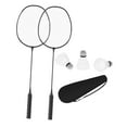 thumbnail image 4 of Youkk Sports Badminton Racket Lightweight with Rackets Bag for Outdoor Lawn Indoor black, 4 of 6