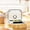 White, variant on Birdeem Portable CD Player, Bluetooth Compatible and Rechargeable, Compact Size 5.3x5.3x1 Inches with HiFi Speakers, Timer and LCD Display for Home and Travel Use