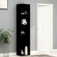 thumbnail image 4 of vidaXL Book Cabinet Black 15.7"x11.8"x74.4" Engineered Wood, 4 of 18