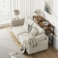 thumbnail image 3 of Sofa Table, 39.3" Rustic Sofa Table with Adjustable Shelf, 2 Tier Skinny Console Table, for Hallway Bedroom Living Room, 3 of 7
