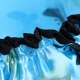 thumbnail image 3 of TISHITA 2 Pcs Bonnet de Douche Imperméable Réutilisable pour Femme Dame Bleu Clair, 3 of 8