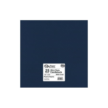 UPC: 0740512104833 | Paper Accents Mini Dot Cardstock 12 x 12  80lb Prairie Hearts 25pc