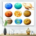 thumbnail image 1 of Designart - Various Planets In Orbit - Modern Canvas Wall Art Print, 1 of 4