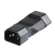 thumbnail image 1 of Enchufe de 3 Clavijas Del Adaptador IEC 320, C14 Al Adaptador de Corriente Europeo Del Enchufe Cloverleaf, Hugo Hombre a Suiza Mujer, 1 of 8