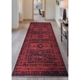 thumbnail image 2 of Bloom Rugs Washable Non-Slip 12 ft Runner - Red Traditional Bordered Runner for Entryway, Hallway, Bathroom, and Kitchen - Exact size: 2.5' x 12', 2 of 10