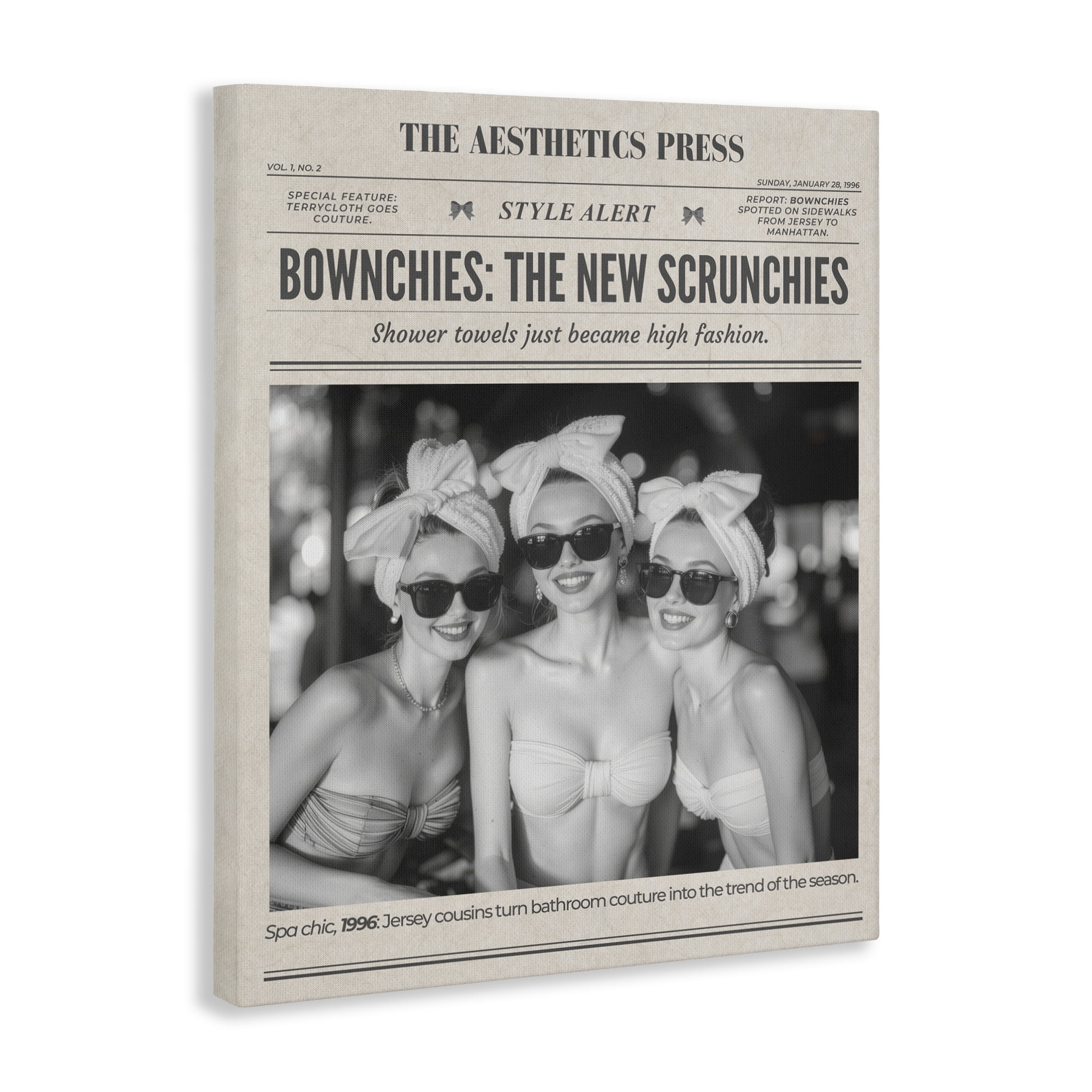 The Aesthetics Press Magazine Canvas Wall Art, design by A Barefoot Stylist
