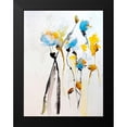 thumbnail image 2 of Johannesson, Karin 12x14 Black Modern Framed Museum Art Print Titled - Blue Flowers II, 2 of 5